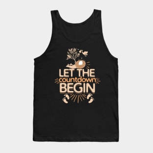 Let The Countdown Begin Pregnancy Funny and Holidays Baby Tank Top